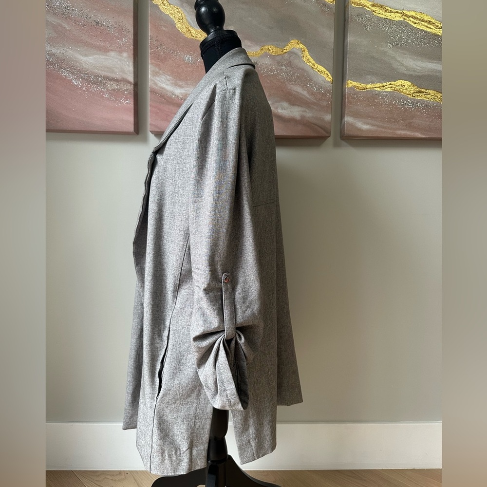 Oversized Great Blazer with Side Slit